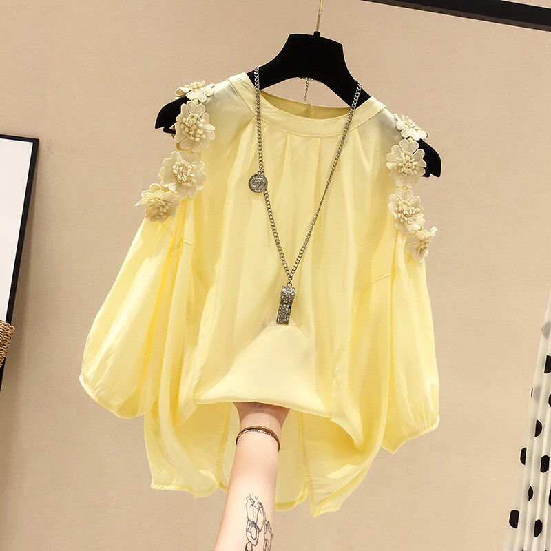 jacket V. Self cultivation Doll collar camisole Chiffon Korean Edition Short sleeved shirt Easy strapless Versatile summer studentin the Women's clothing/Boutique , Lace shirt/Chiffon shirt  category - from Buy2taobao.com to provide professional Taobao agent buy service