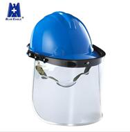 台湾进口蓝鹰防飞溅防护面罩PC防尘防冲击电焊面屏可配帽促销包邮
