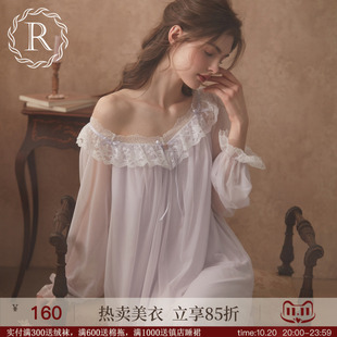 长袖 蕾丝性感公主睡衣2026新款 RoseTree宫廷风睡裙女士春秋季 法式