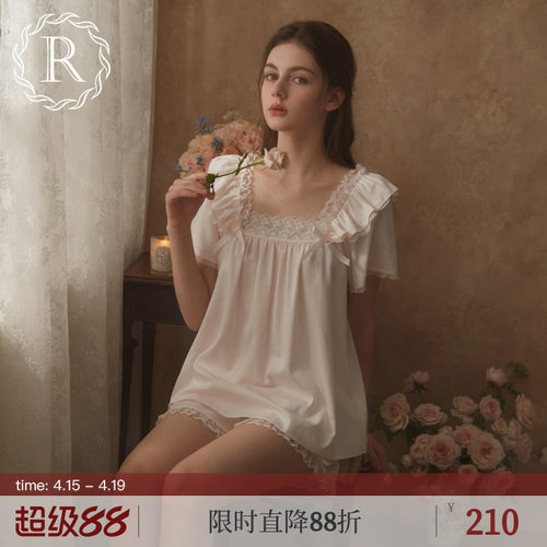 RoseTree复古甜美减龄碎花套装