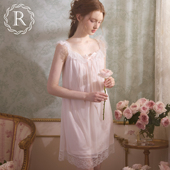 RoseTree冰丝睡裙女夏季 蕾丝吊带性感宫廷公主风睡衣2025年新款