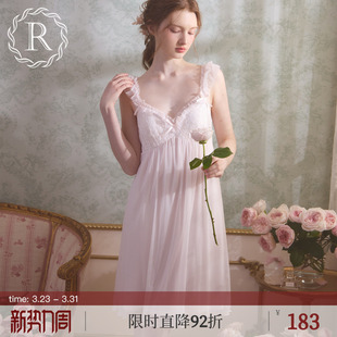 带胸垫 蕾丝性感宫廷风睡衣2025新款 RoseTree吊带睡裙女士夏季 法式