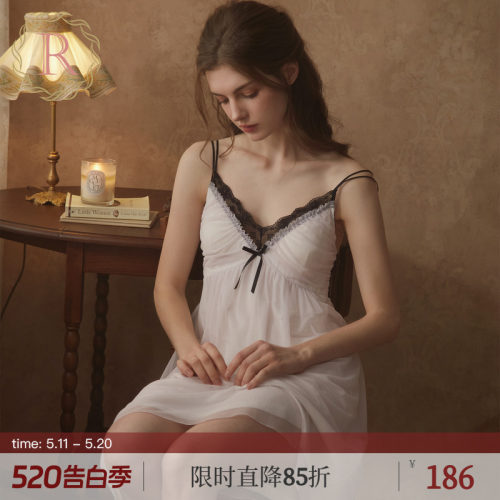 RoseTree法式性感纯欲吊带睡裙