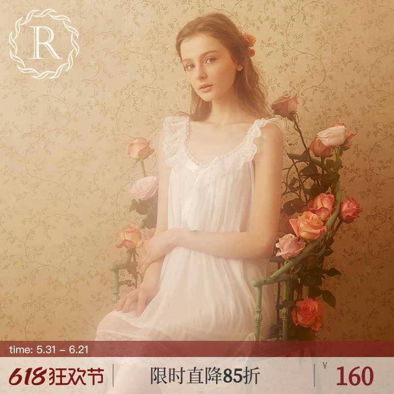 RoseTree吊带睡裙女夏季法式宫廷纯欲风性感蕾丝公主睡衣2026新款