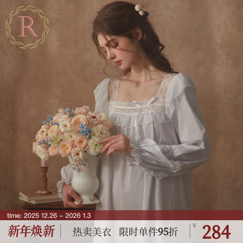RoseTree法式宫廷古典柔美睡裙