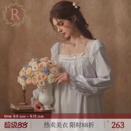 RoseTree法式宫廷古典柔美睡裙