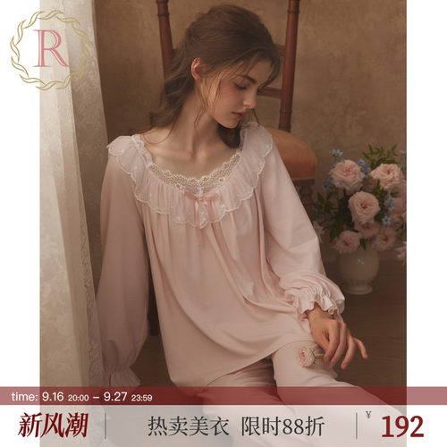 RoseTree宫廷风少女蕾丝长袖套装