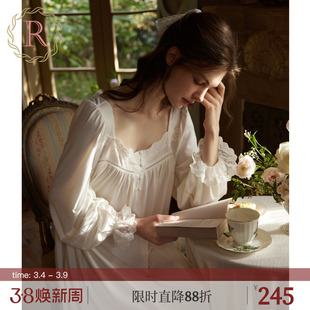 RoseTree法式睡裙女春秋季长袖长款复古宫廷风绝美睡衣2026新款