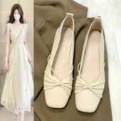 夏浅口晚晚风平底一脚蹬奶奶瓢鞋 玛丽珍仙女配裙子单鞋 女2024新款