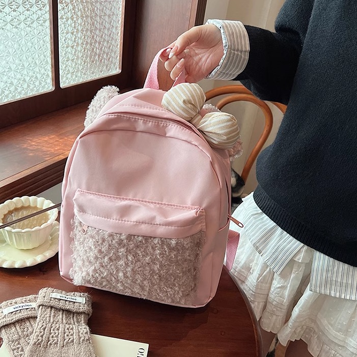 双肩包女旅游轻便高颜值小型迷你小书包2025新款可爱超火小背包