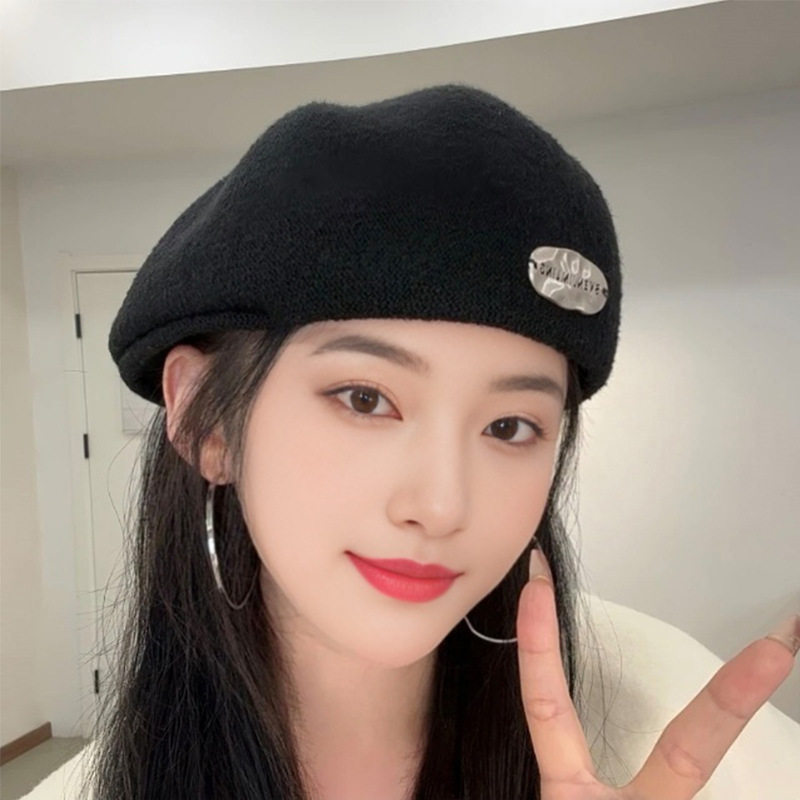 帽子贝雷帽女款2025新款八角贝雷帽女显脸小冬黑色小头围时尚洋气,服饰配件/皮带/帽子/围巾,帽子,淘宝优惠券,粉丝福利购,淘宝优惠卷