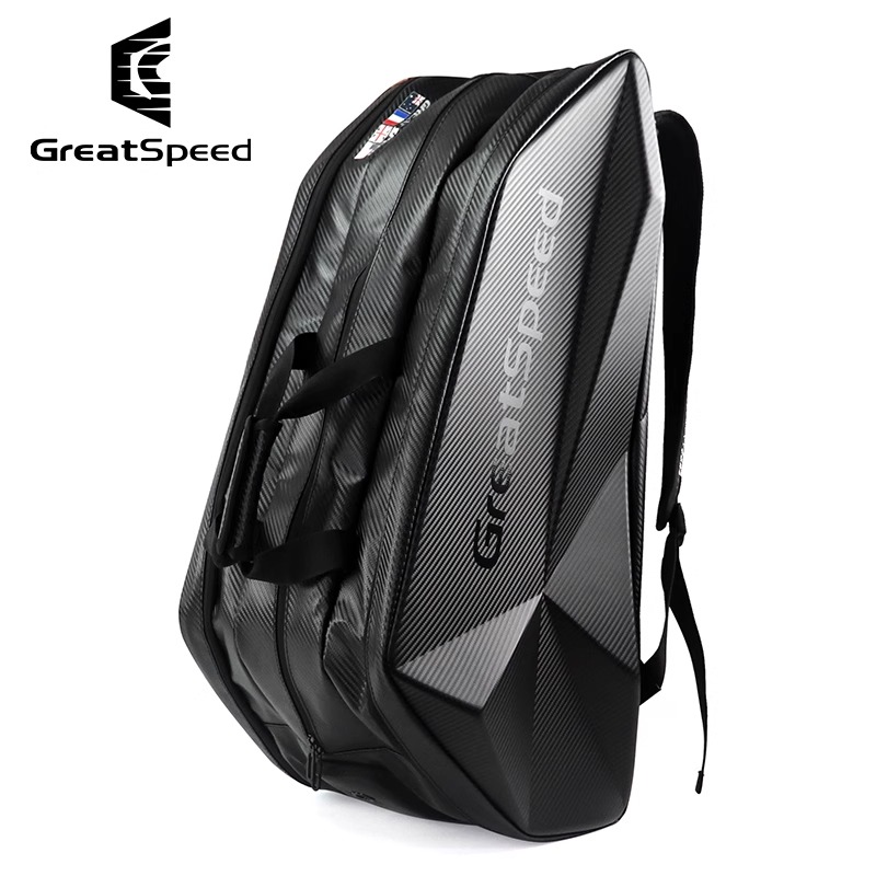 greatspeed四大满贯6-9支装硬壳网球包羽毛球包单肩双肩独立鞋仓
