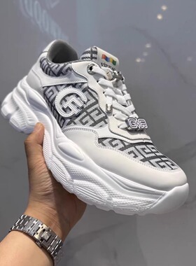 GF品牌男鞋2025春季时尚休闲鞋厚底增高运动鞋百搭舒适透气老爹鞋