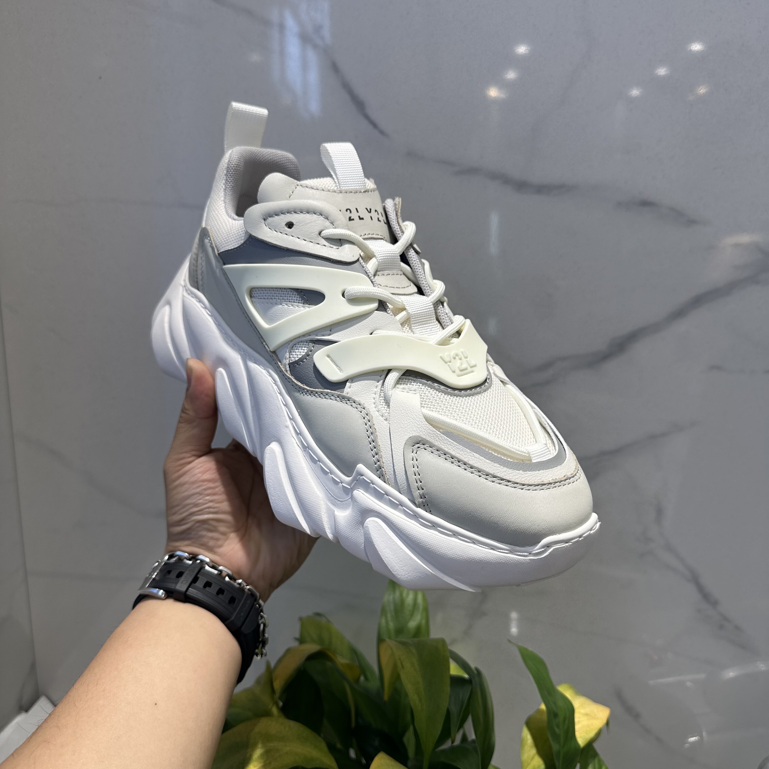 老爹鞋男ins潮鞋2023春季新款韩版小白鞋系带厚底增高运动休闲鞋