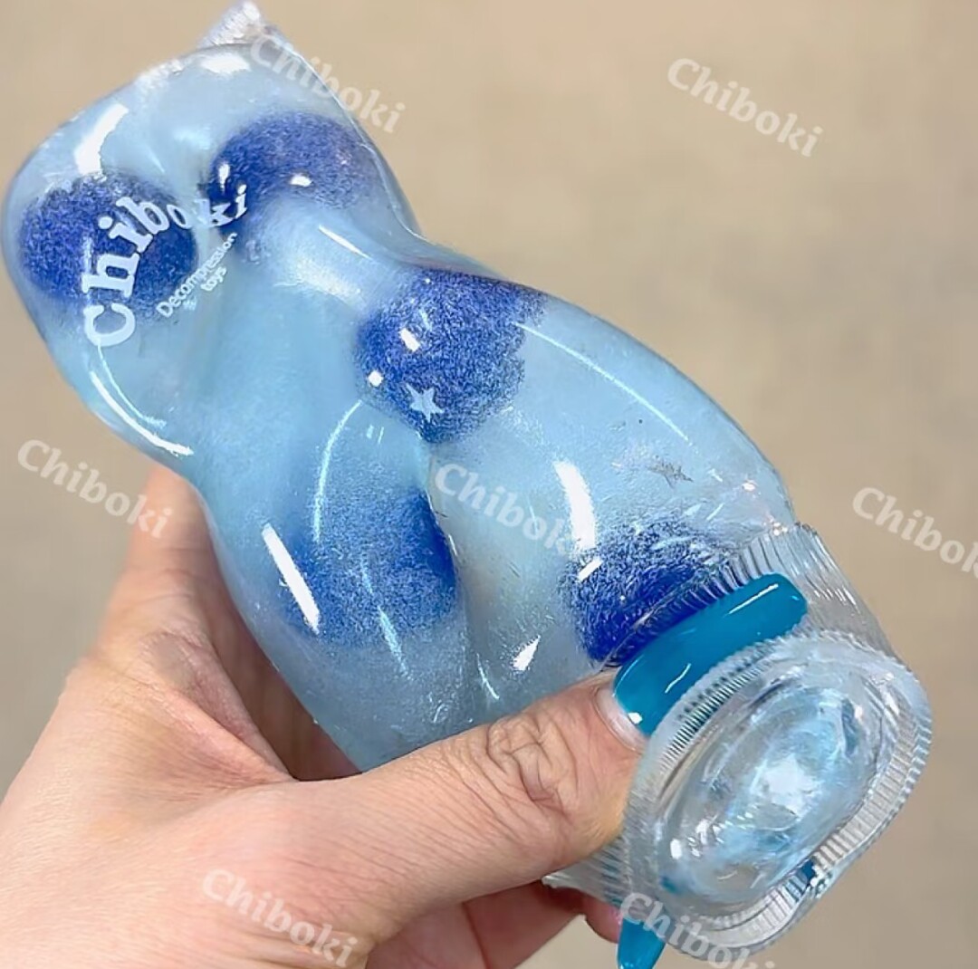 thumbnail for Chiboki, a tube of jam! Thin skin, malleable, non-rebound muscles, weak Vaseline-like handmade ball kneading fun
