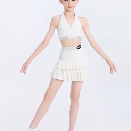 WAVE未午2026新款拉丁舞蹈服女童日常舞蹈服分体练功服【玛奇朵】