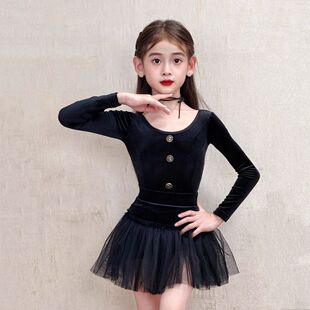 梵蒂恺新款儿童高级演出服表演服少儿网红集训练功服女童拉丁舞服