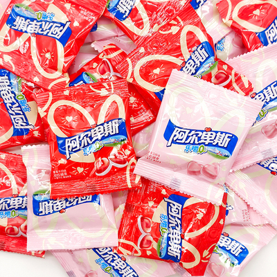 阿尔卑斯乐嚼Q爱心软糖喜糖零食