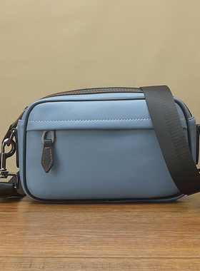 fima手工进口牛皮邮差包 欧美时尚街潮休闲相机包男士斜挎小方包