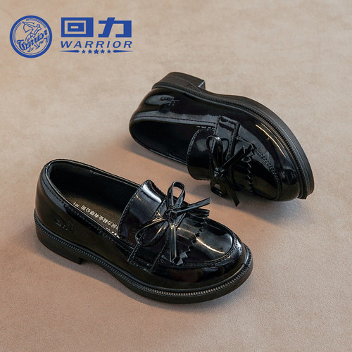 回力童鞋女童小皮鞋新款秋季学生