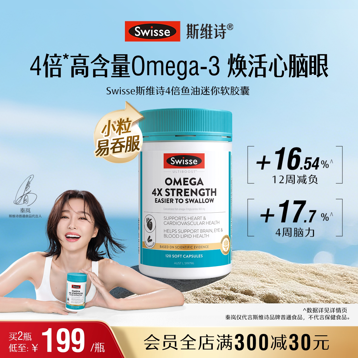 swisse斯维诗鱼油呵护心脑血管图片