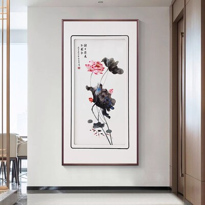 带框客厅装饰画鸿运当头玄关画