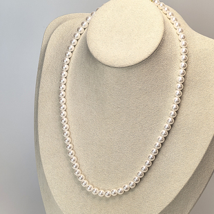 极细小米粒珠珍珠项链女2025新款爆款高级感轻奢小众叠戴颈链