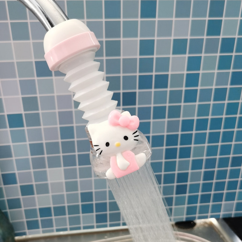 卡通可爱厨房卫浴水龙头过滤器防溅自来水净水器家用旋转喷洒水器
