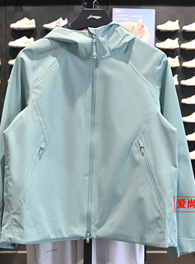 李宁户外CF溯万龙甲黑龘女子防暴风雨排湿宽松单层冲锋衣AEMV040