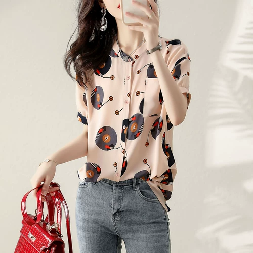 Модная ретро рубашка, Италия, по фигуре, оверсайз