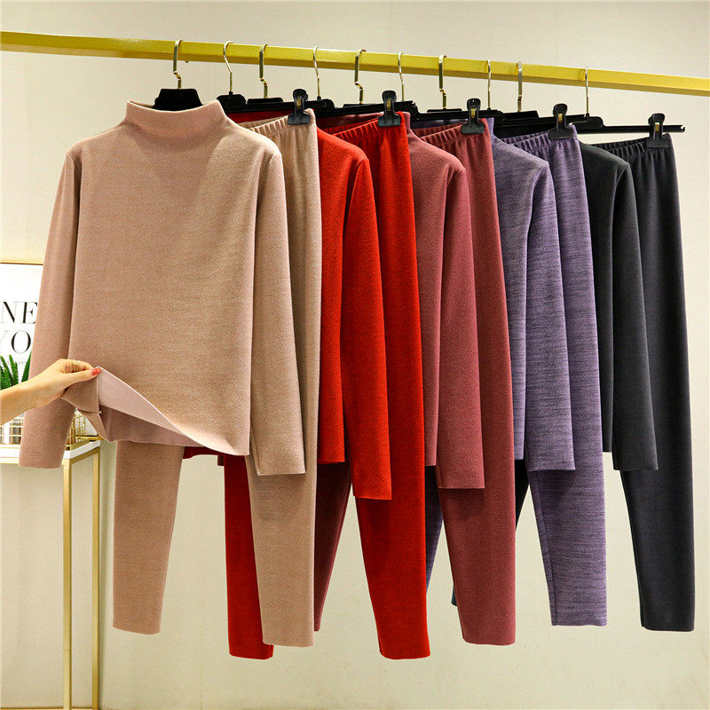 德绒半高领套女绵羊绒