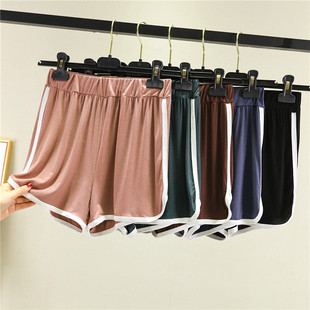 学生宽松阔腿休闲裤 纯棉运动短裤 跑步热裤 高腰显瘦薄款 纯 女夏装