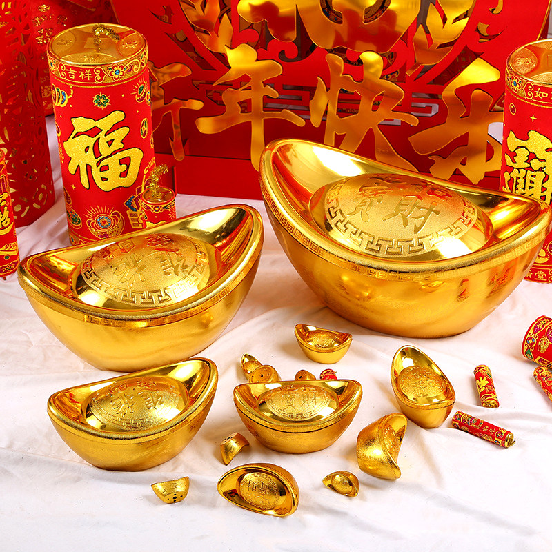 新年装饰仿真金元宝摆件