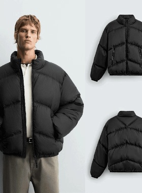 西班牙Z!秋季新品 男装 宽松科技面料保暖棉服夹克外套 3833451