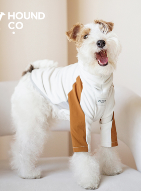 houndCo.狗狗衣服柔软舒适两脚衣撞色时尚春夏户外速干两脚T恤