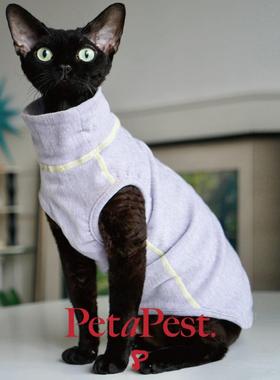 PetaPest.宠物衣服狗狗猫咪丝绒雪尼尔保暖背心秋冬高领小狗衣服