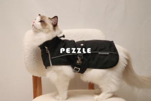 【新年现货】PEZZLE狗狗猫咪冲锋衣反光条衣服四季款帅气中小犬