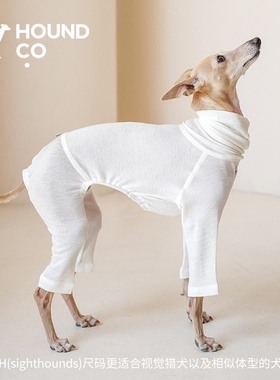 HoundCo.春夏轻薄宠物四脚打底衣服灵缇惠比特犬白色黑色