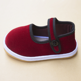 宝宝布鞋春秋0-1-3岁4-5软底防滑手工千层底男女婴儿童小孩学步鞋