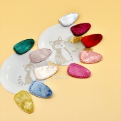 布妮 韩国进口丝绒胖胖BB夹小套子手工diy饰品配件宝贝刘海夹发夹