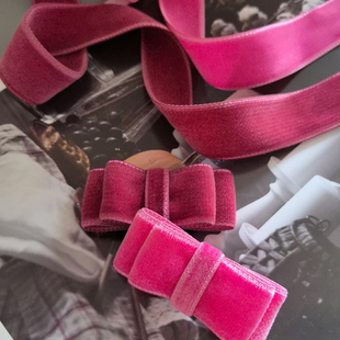 日本进口双面天鹅绒定制色小众玫瑰粉和芭比粉全尺寸手工diy饰品