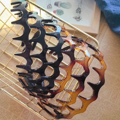 韩国进口波浪带齿高颅顶有韩标舒服不卡头手工diy头饰品制作材料