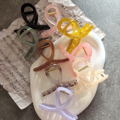 韩国进口大圆头爪夹果冻色系列手工diy时尚 发夹镶钻头饰品材料夹