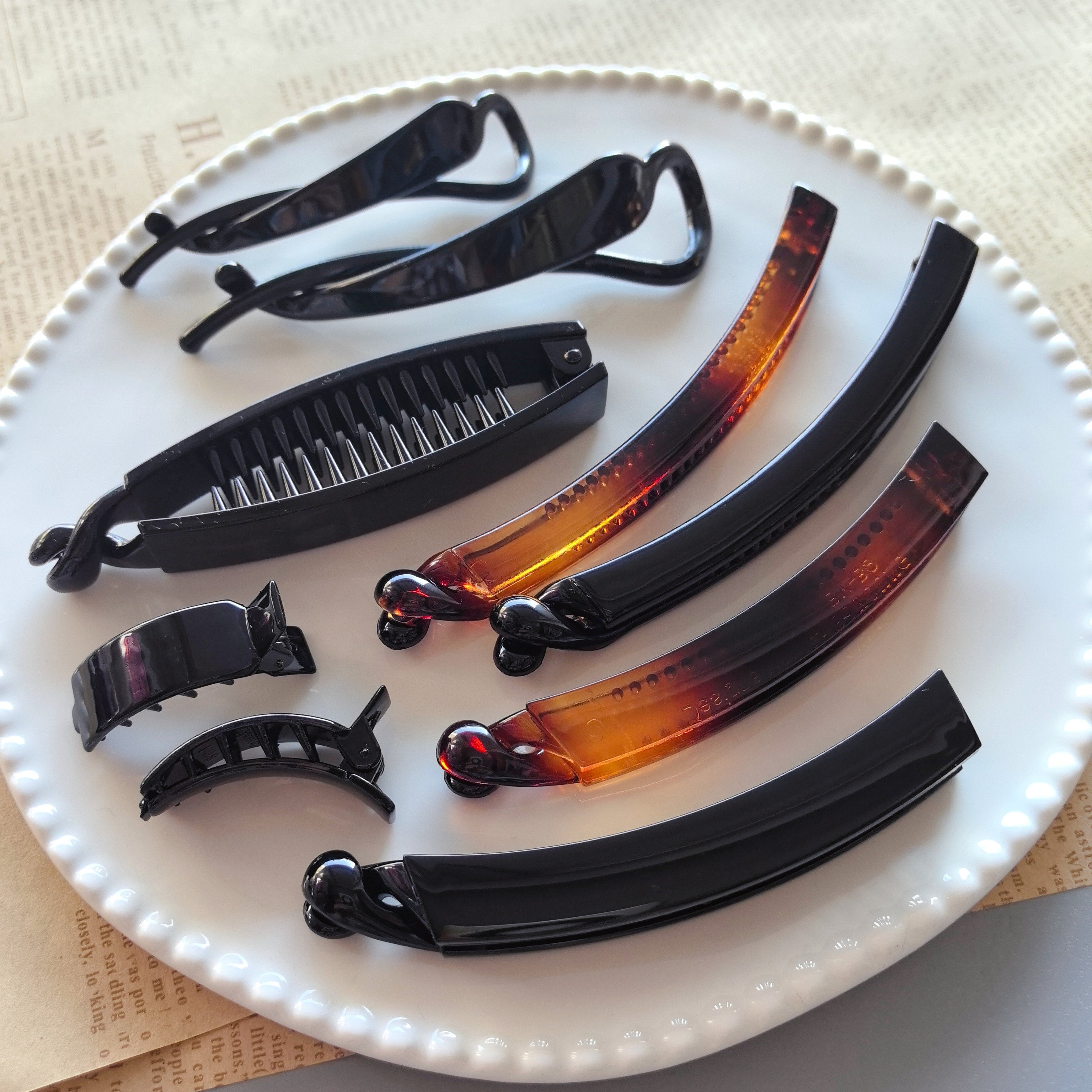 韩国进口树脂BY流行细香蕉夹扭夹手工diy头饰品马尾爪制作材料,饰品/流行首饰/时尚饰品新,其他DIY饰品配件,淘宝优惠券,粉丝福利购,淘宝优惠卷