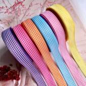 百搭款 布妮 韩国进口方格双面织带经典 手工diy饰品头饰蝴蝶结S