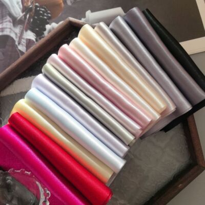 韩国进口钻石光泽贡缎丝带手工diy大小肠圈蝴蝶结包发夹装饰织带