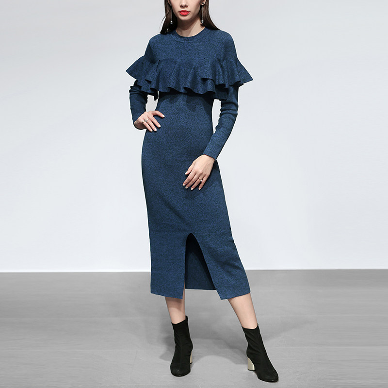 秋冬季女装2019新款加厚套头针织衫长袖毛衣中长款打底衫连衣裙在类目 女装/女士精品, 毛衣中 - 来自Buy2taobao.com提供专业的淘宝代购服务