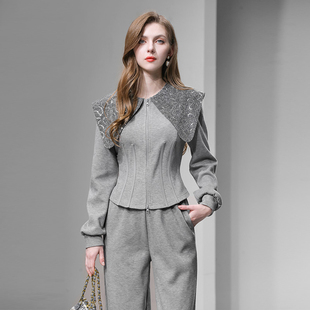 运动风娃娃领卫衣 休闲时尚 2026年春季 新款