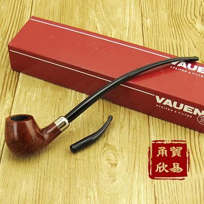 正品德国VAUEN华云Churchwarden 进口石楠木烟斗 长短双烟嘴3661