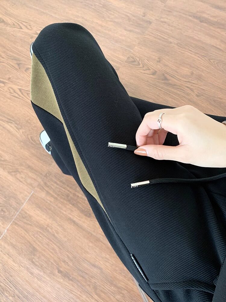 CLEARANCE AND LEAKAGE COUNTER WITHDRAWS SWEATPANTS WOMENS SPRING AND AUTUMN PLUS-SIZE LOOSE AND THIN VERSION OF THE STITCHED WIDE-LEGGED LONG SWEATPANTS